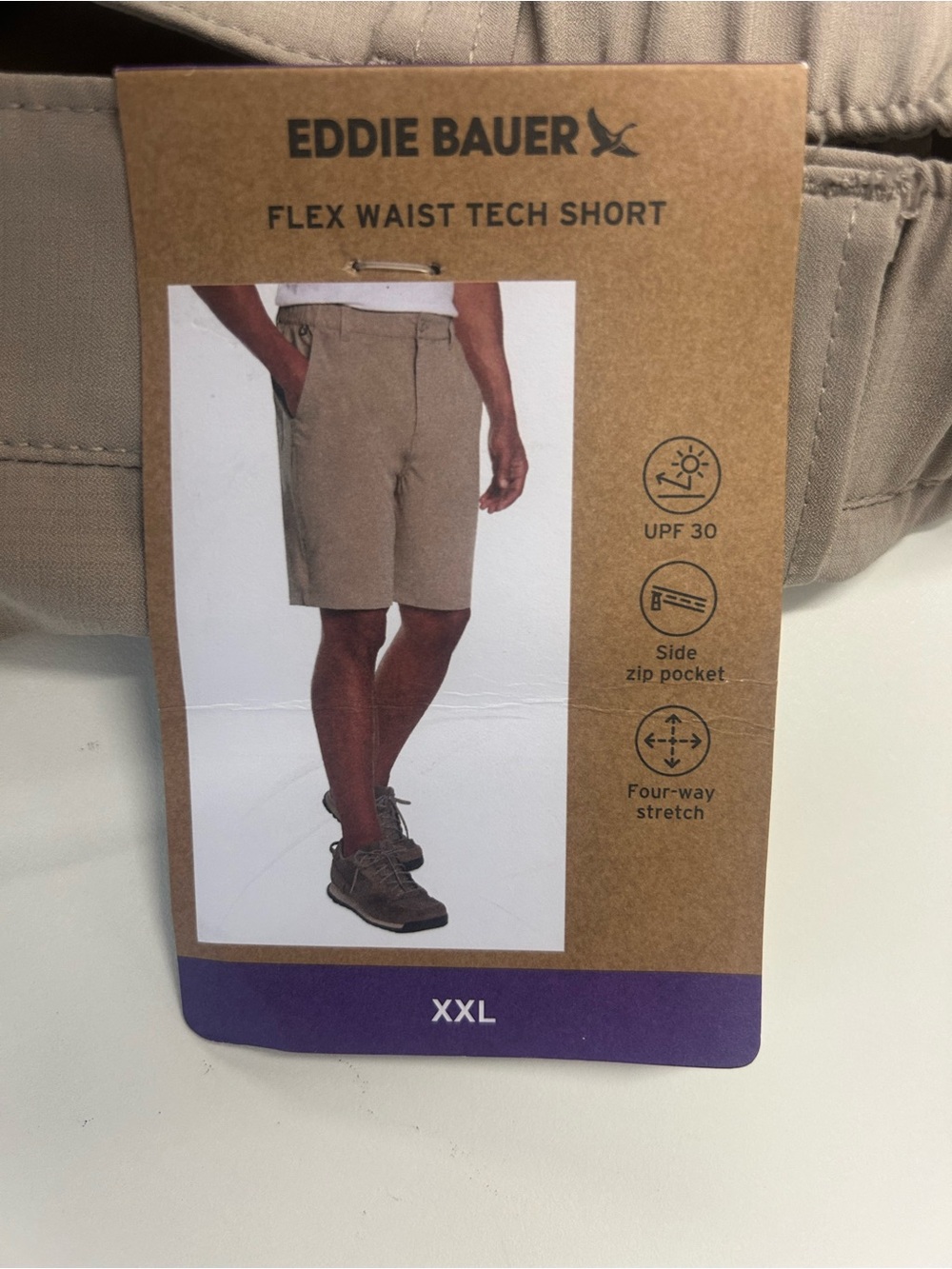 Eddie Bauer Men's Hybrid Shorts - Taupe